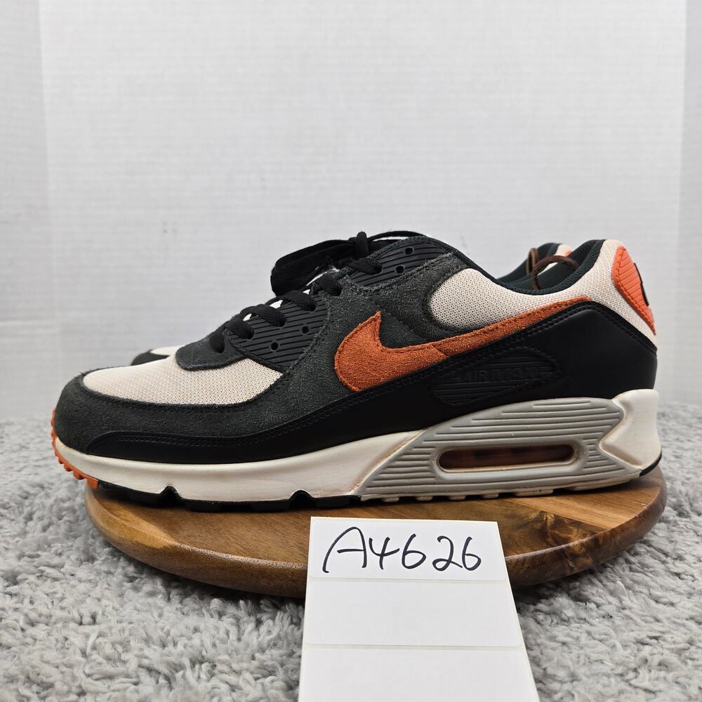 Nike Mens 15 Air Max 90 White Starfish Black Daily Athletic Sneaker DM0029-101